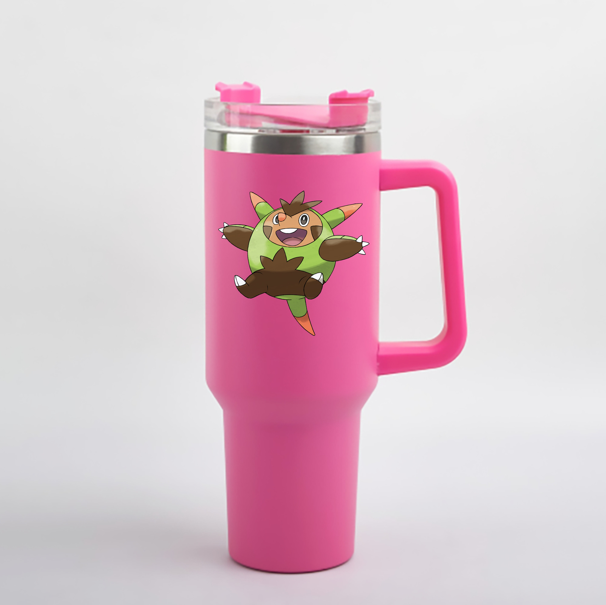 （画像用） ポケットモンスター Pokémon 1200mL車用タンブラー - クリスタルステッカー（プラスチックストロー付き）